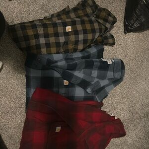 Men’s carhartt button ups.